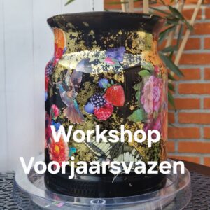 Voorjaarsvaas decoupage
